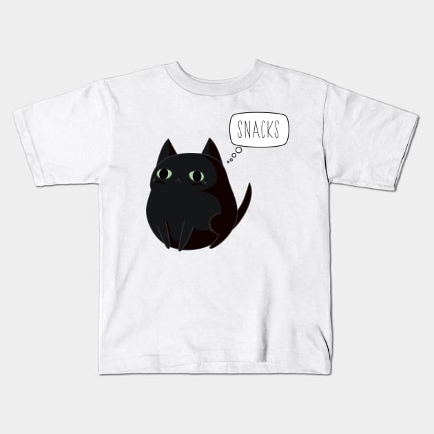 Snacks! Kids T-Shirt by The3rdMeow